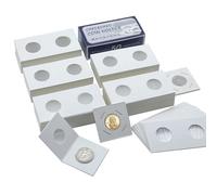 250 Pieces 2" x 2" Cardboard Coin Flips Coin Holders Mylar Coin Flips for Colletors Coin Collection Supplies for Small Dollar (27.5mm)