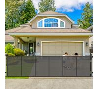 250" Reinforced Extra Wide Baby Gate Retractable Dog Gate, 21ft Extra Long Baby Gate Retractable Gates for Dogs, 48" Extra Tall Pet Gate Retractable Fence Outdoor Gate for Deck/Garage/Patio, Black