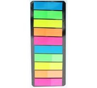 250 Sticky Adhesive Highlighter Transparent Film Index Tabs Flags / Strips
