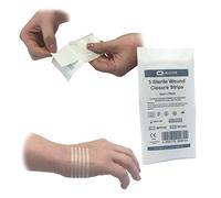 250 STRIPS (50 PACKS) OF QUALICARE 3MM X 75MM ADHESIVE HYPO-ALLERGENIC STERILE SKIN SUTURES STITCH WOUND CLOSURE STRIPS