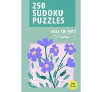 250 Sudoku Puzzles: Sudoku Puzzle Book for Adults, Floral Aesthetic Design, Floral Collection Vol I