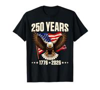 250 USA Years 1776 2026 Retro America Flag Eagle 4th of July T-Shirt