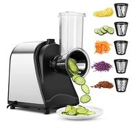 250 W Vegetable Slicer, Electric Stainless Steel, Kitchen Grater, Vegetable Slicer, Multi Kitchen Grater, Chopper, Vegetable Rasp with 5 Cone Blades