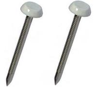250 x Agate Grey UPVC 30mm Poly Top Pins Plastic Headed Fascia Fixings