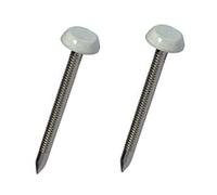 250 x Agate Grey UPVC 40mm Poly Top Pins Plastic Headed Fascia Fixings