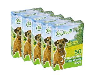 250 x BioLiner Dog Waste Bags - Compostable Dog Waste/Poo Bags - EN 13432