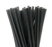 250 x Black Paper Drinking Straws Biodegradable Eco 8" (20cm) Approx
