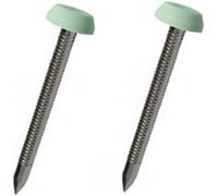 250 x Chartwell Green UPVC 30mm Poly Top Pins Plastic Headed Fascia Fixings