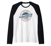 250 Years 1776-2026 250th Birthday, 4th of July Raglan Baseball Tee