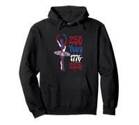 250 Years 250th Anniversary July 4th Ballerina Ballet Dancer Pullover Hoodie