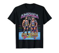 250 Years America 1776 2026 Washington Lincoln Pro Wrestlers Value Graphic T-Shirt