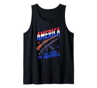 250 Years America Anniversary 250th Independence Day Guns Tank Top