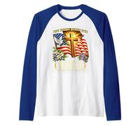 250 Years America July 4th Independence Day Anniversary 2026 Raglan Baseball Tee