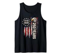 250 Years Anniversary American USA Pride Patriotic Eagle Tank Top