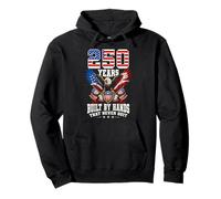 250 Years Built By Hands That Never Quit USA Patriot Pullover Hoodie