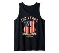 250 Years Faith and Freedom 1776-2026 Tshirt Jesus Christ US Tank Top