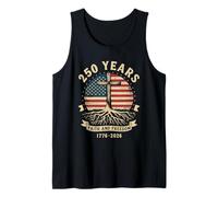 250 Years Faith and Freedom 1776-2026 Tshirt Jesus Christ US Tank Top