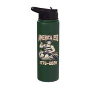 250 Years George Washington America Paddling Founding Father Stainless Steel Insulated Water Bottle