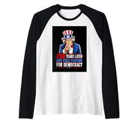 250 Years Later and Still Fighting for Democracy 1776-2026 Raglan Baseball Tee