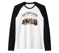 250 Years Later Founding Fathers Ponder USA Raglan Baseball Tee