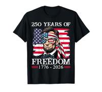 250 Years of Freedom 1776-2026 George Abraham Lincoln T-Shirt