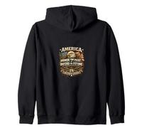 250 Years of Freedom America Eagle Honor The Past Future Zip Hoodie