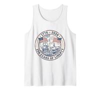 250 Years of Liberty Ship 1776-2026 Vintage Patriotic 4 July Tank Top