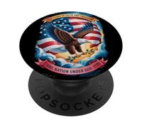250 Years One Nation Under God - Eagle 1776 Faith American PopSockets Adhesive PopGrip