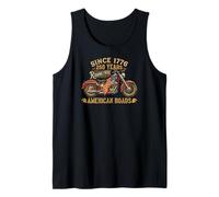 250 Years Riding Free American Patriotic Biker Design Tank Top