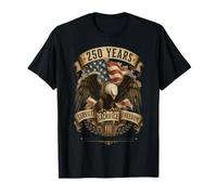 250 Years Service Sacrifice Freedom Pride Eagle Flag T-Shirt