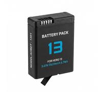 2500 mAh Replacement Battery for GoPro Hero 13 Action Camera, Replaces Battery Model AHBDT-1301, Pack of 1