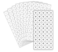 2500 Pcs White Hole Reinforcement Stickers, Round Self-Adhesive 0.25" Diameter Hole Labels for School Home Paper Sheet Binder