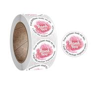 2500 Round Thank You Stickers for Your Business Purchases, Wedding Labels (2500pcs - Made My Day)