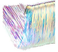 2500 Strands Decorations Tinsel Garland Tinsel Foil Fringe Icicles for Christmas Home Holiday Decor Birthday Graduation Supplies (Iridescent)