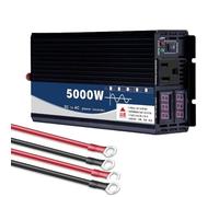 2500 Watt Pure Sine Wave Inverter 12V-72V DC to 120V/220V AC Converter, Peak 5000W Power Inverter 12V to 110V, 2 AC Outlets,for Home, RV, Off-Grid Solar,Dc 60v,AC 110V(Dc 48v,AC 220V 60Hz)
