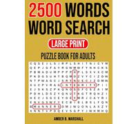 2500 Words Word Search: Large Print Puzzle Book for Adults