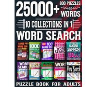 25000+ Words Search Book: Ultimate Word Search Challenge for Adults & Teens - Large Print Puzzle Book with Brain-Boosting Vocabulary Games for Relaxation and Fun