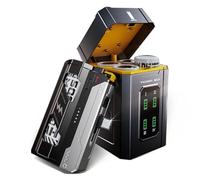 25000mAh Detachable Power Bank USB C, 20W PD & 22.5W Super Fast Charging, 5x 5000mAh Reusable 21700 Batteries - Airline Safe for iPhone 16/15/Samsung/Android