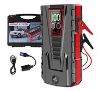 25000mAh Jump Starter Power Pack, 12V Portable Car Starter with USB Quick Charge LED Flashlight, Car Battery Booster Jump Starter (up to 8.0L Gas/8.0L Diesel), for 12V Vehicles Motorcycle