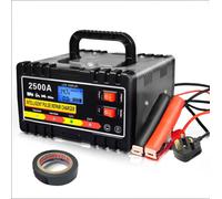 2500A 12V/24V Heavy Duty Car Battery Charger Smart Pulse Repair Trickle VOGREX Black One Size