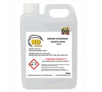 (2500g (2.5kg)) Caustic Soda Sodium Hydroxide Lye 99% Soap, Drains