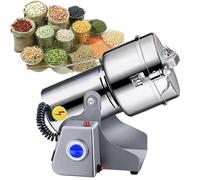 2500g Electric Grain Grinder, Grain Mill Thickened Stainless Steel 28000RPM 30s High Speedy Grinding with Overload Protection botton 5min Timer Mill for Dry s Nut Coffee Corn