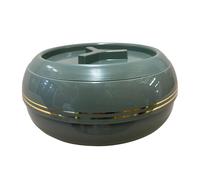 2500ml Large Peacock Colour Insulated Casserole Serving Dishes with Locking Lid Serving Dishes - Double Wall, Stainless Steel, BPA-Free, Hotpot & Chrome Finish for Hot Food Soup/Salad [2.5 Litres]