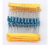 2500pcs 1/4W resistors Assorted kit 0.25W Carbon Film Resistance Set 50 Values Assortment Pack 1 ohm -10 M Resistor Samples Pack AMNzOgOdL