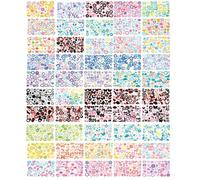 2500PCS Kpop Photocard Sticker Book, Glitter Butterfly Heart Ribbon Decorative Stickers for Journaling, Scrapbook, Planner, DIY Album, Phone Case, Aesthetic Decoration Supplies
