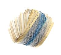 2500Pcs/lot 1% 1/4W 0.25W Metal Film Resistor 50 Values Assortment Kit 1Ω~10MΩ Range NWPNLXEA