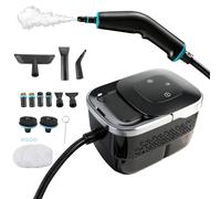 2500W 4 Bar High-Pressure Handheld Steam Cleaner 1250ml Tank 6 Levels High Temperature Pressurized Machine Cleaning Steamer for Car, Windows, Kitchen, Floor, Furniture