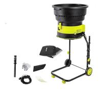 2500W Electric Leaf Mulcher, 8000RPM Chipper | Compost Shredder Machine, Includes Storage Bag for Easy Maintenance(40mPowercord)