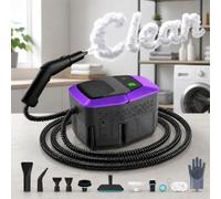 2500W Handheld Steam Cleaner, 15s Rapid Heat-up 4Bar Steam Cleaner for Home 145℃ Hand Held Steam Cleaners Portable with 1.8L, 17 Accessories, 3 Adjustable Temperature Steamer Cleaning for Home Windows