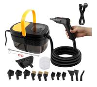 2500W Handheld Steam Cleaner 1600ml Tank with Handle-Controlled Switch 3 Levels High Temperature Pressurized Machine Cleaning Steamer for Car, Windows, Kitchen, Floor, Furniture (UK)